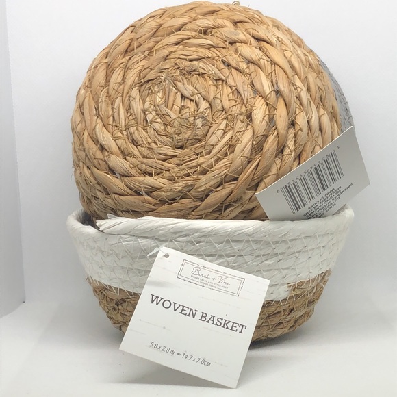 🩶🤍🩶 Birch & Vine Woven Basket Set of 2 Where Value & Style Meets 🩶🤍🩶 NWT - Picture 5 of 7
